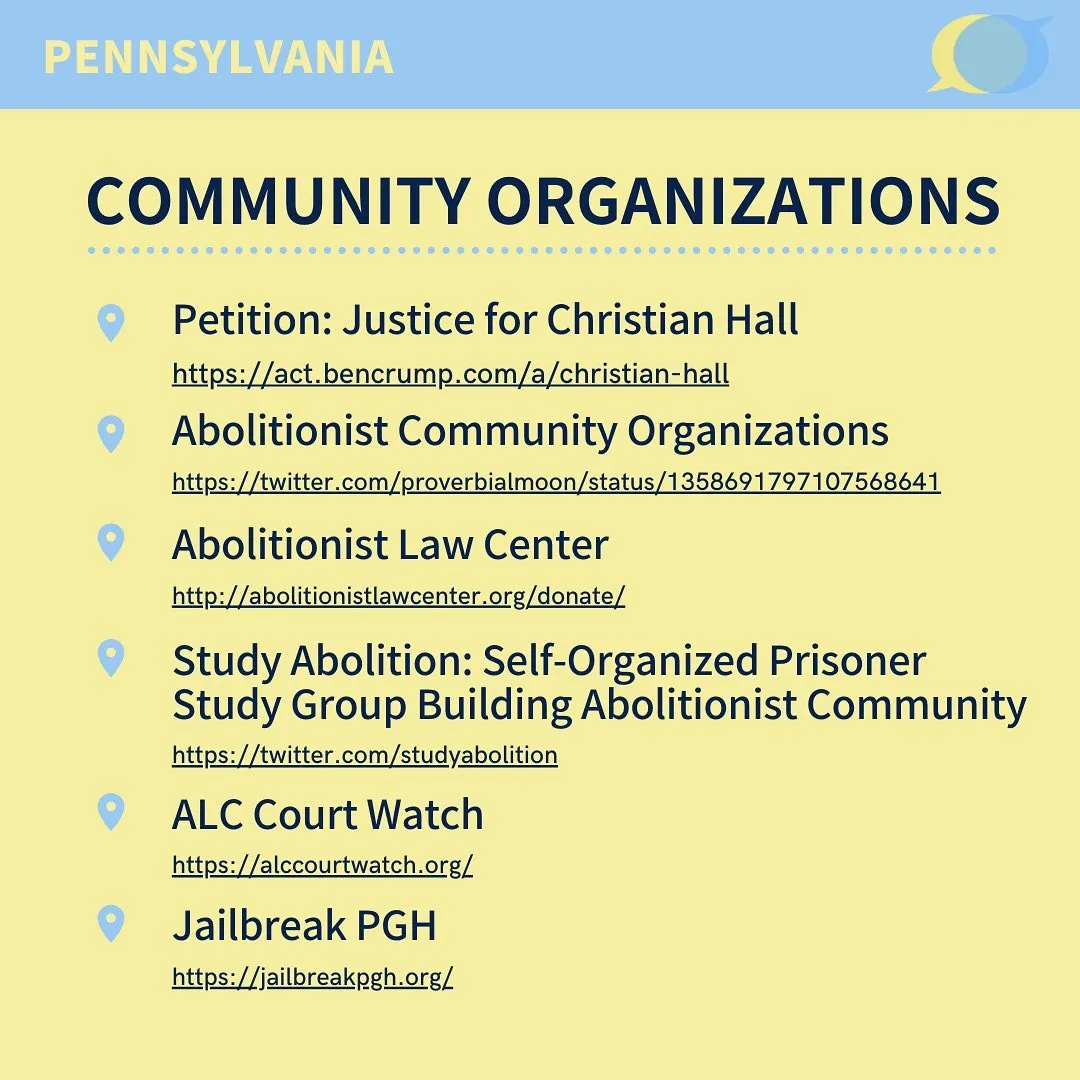 Photo shared by Xīn Shēng | 心声 Project on February 11, 2021 tagging @abolitionistlc, @alccourtwatch, and @jailbreakpgh.