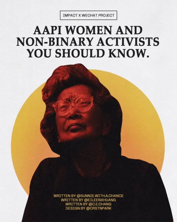 Photo shared by Xīn Shēng | 心声 Project on May 26, 2021 tagging @eileenxhuang, @crstnpark, @impact, @c.e.chang, and @sunniexliu.