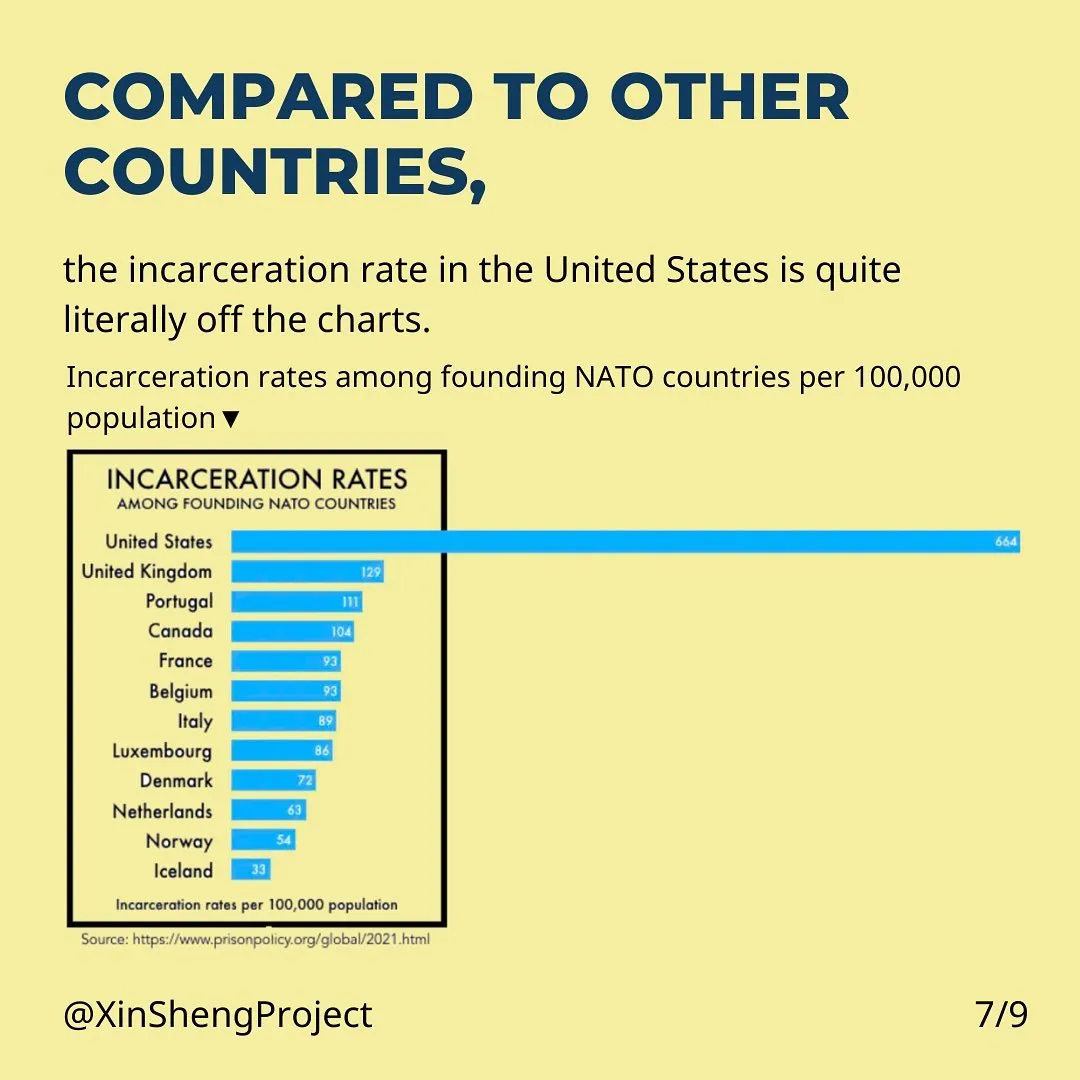 Compared to other countries, the incarceration rate in the United States is quite literally off the charts.