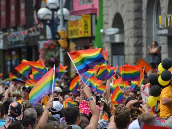 A pride parade